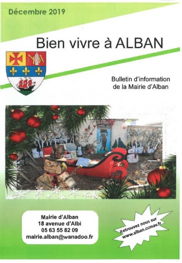 Bulletin d'information d'Alban Décembre2019