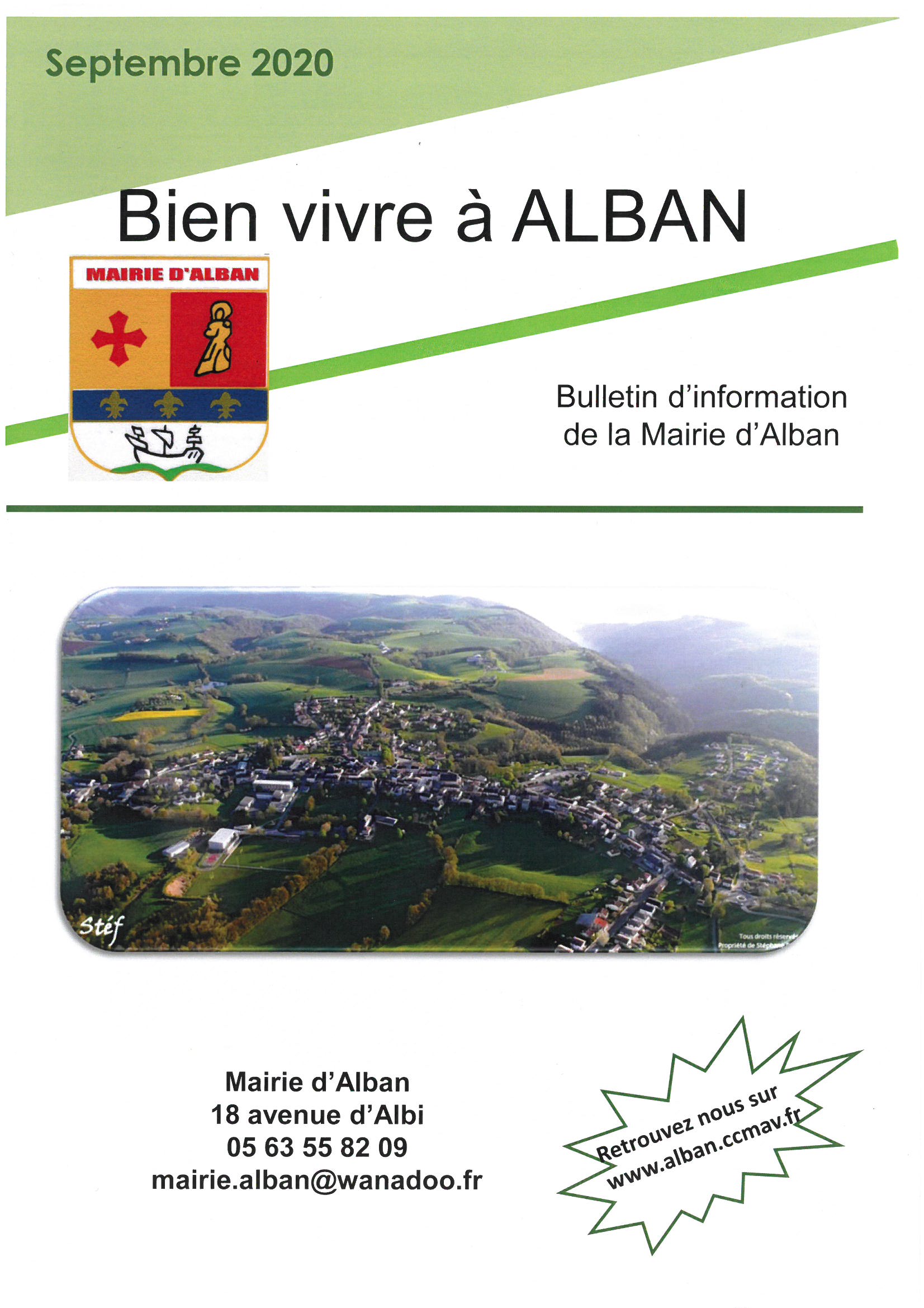 Bulletin d'information d'Alban Septembre 2020
