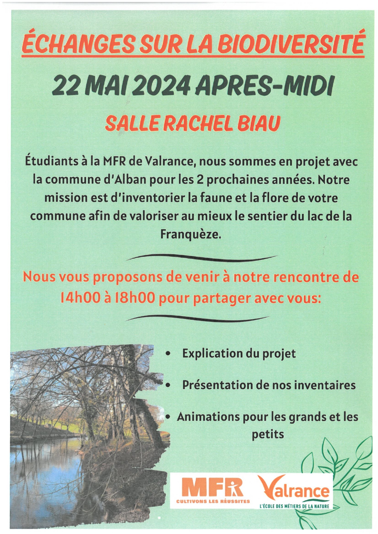 ECHANGES SUR LA BIODIVERSITE